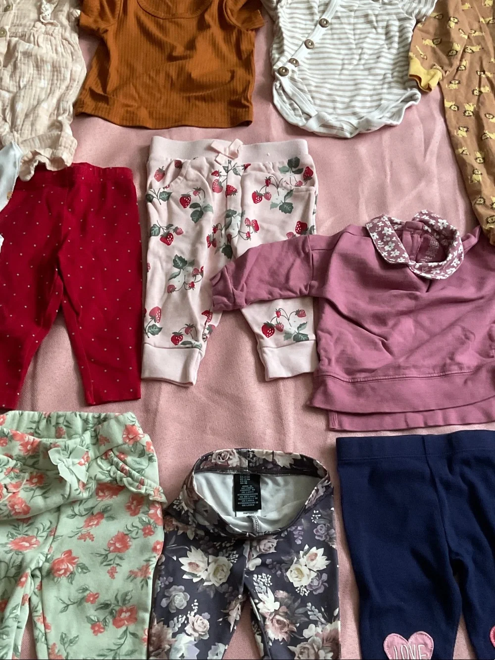 Carter's Floral Mint and Navy Mix Kids Pajama Bottoms